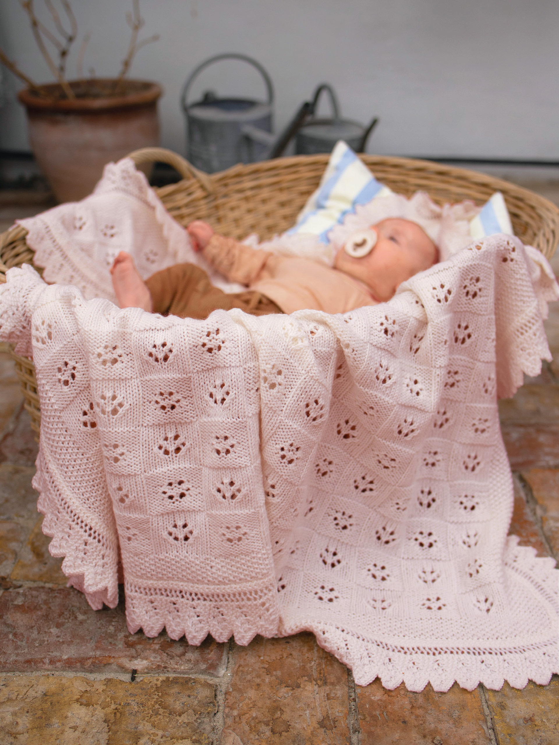 Herborg babyteppe lys rosa