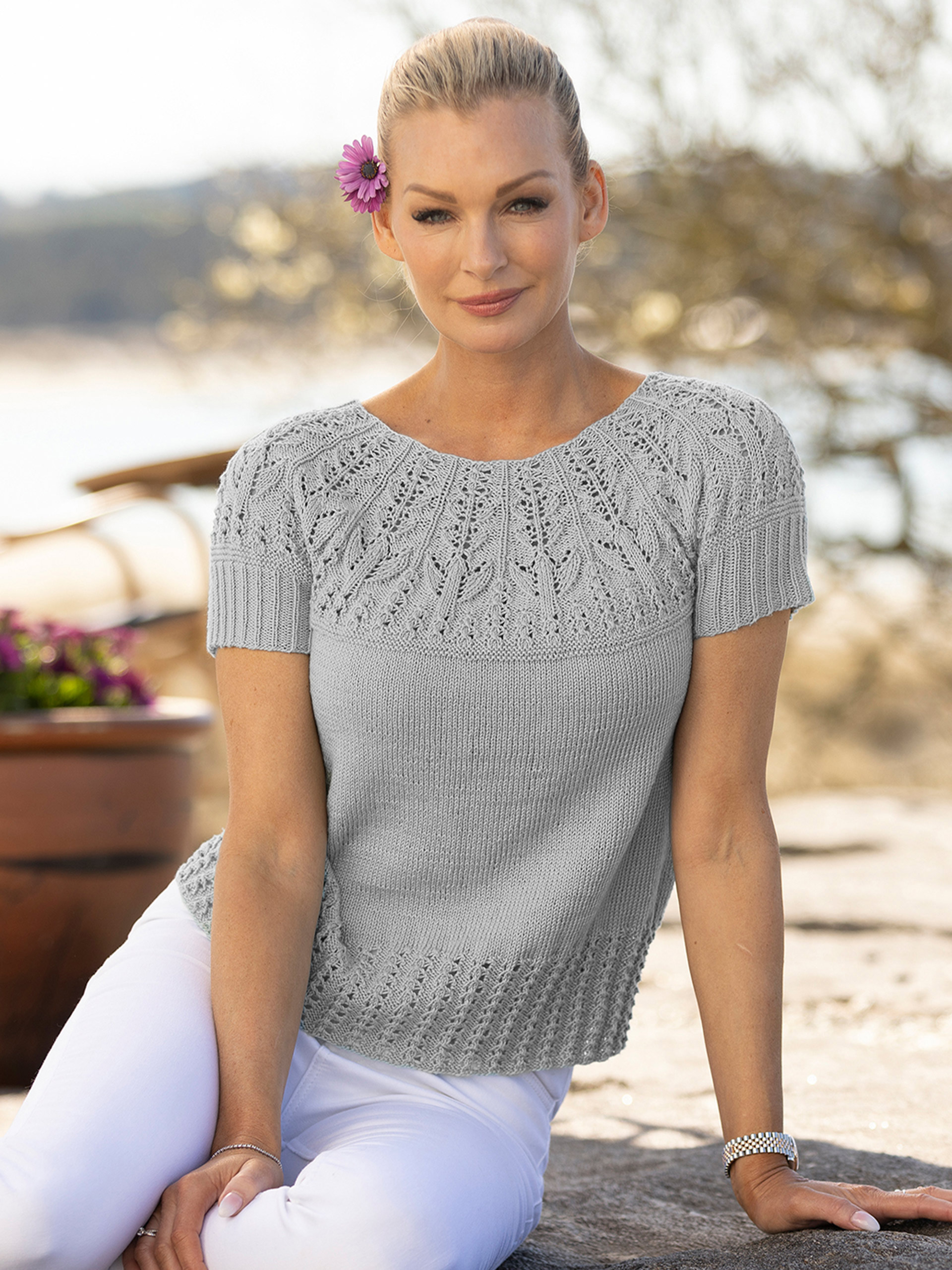 2320-4 Tulip topp lysgrå