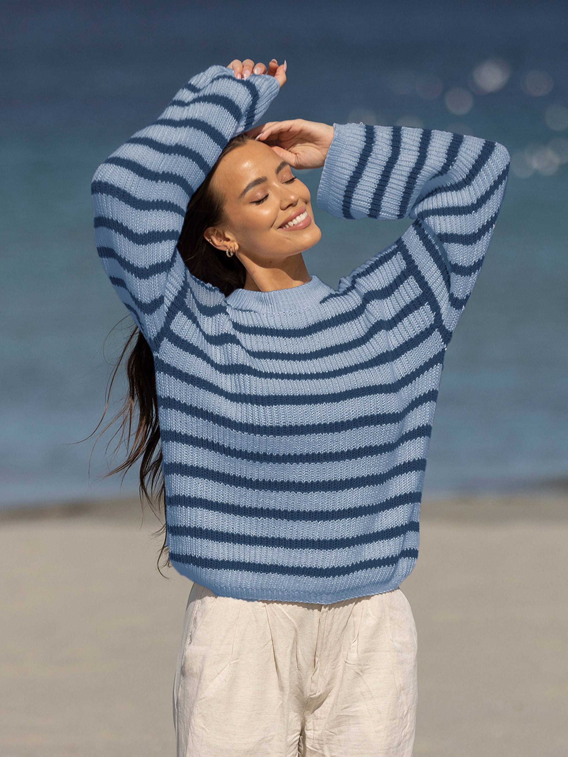 2321-5 Marina genser mellomblå