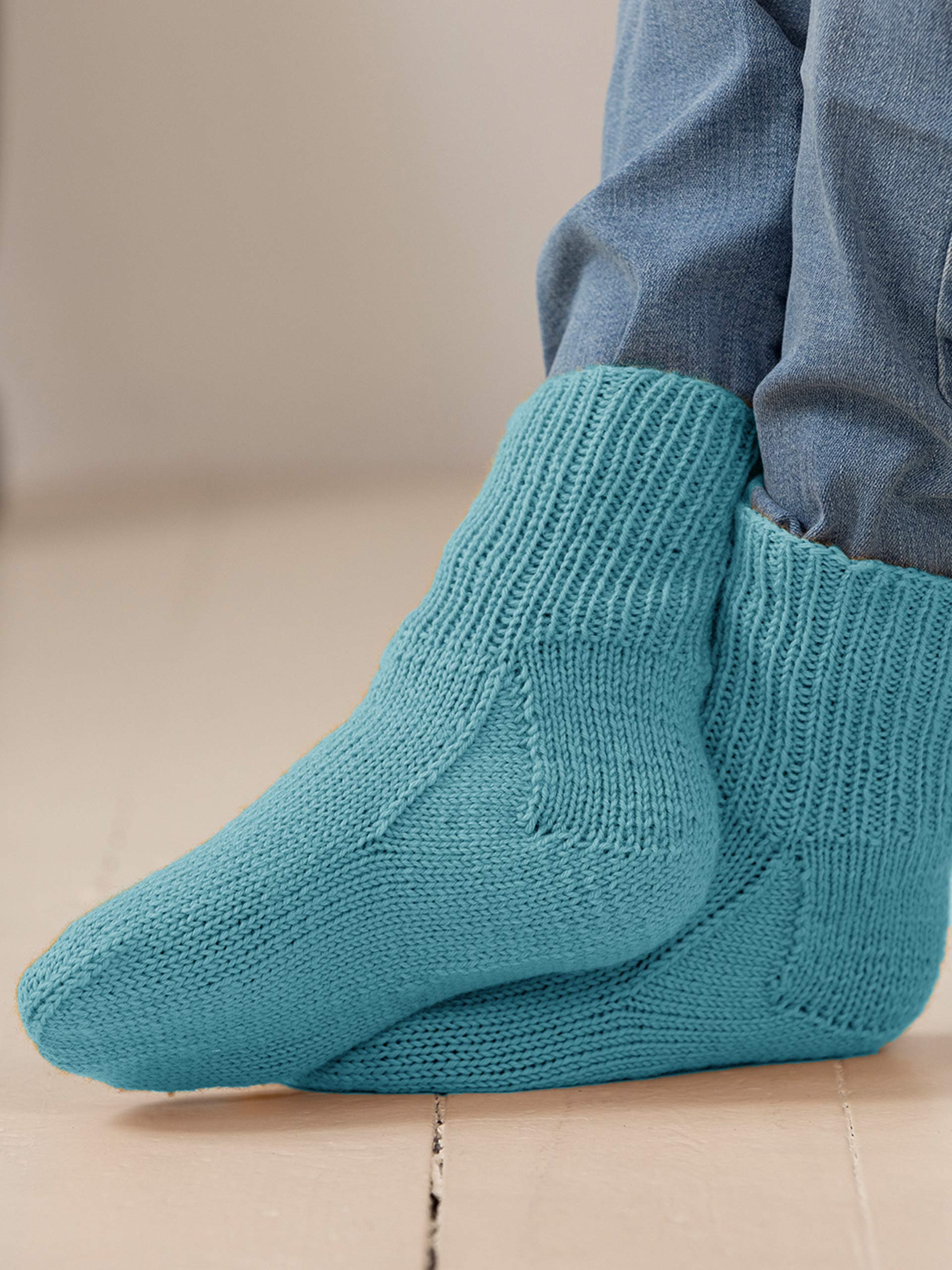 2327-4b Miller sokker lys petrol