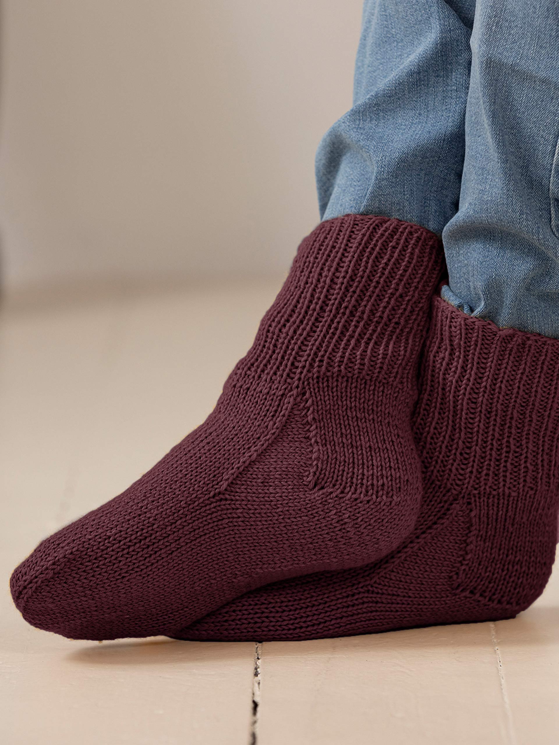 2327-4b Miller sokker burgunder