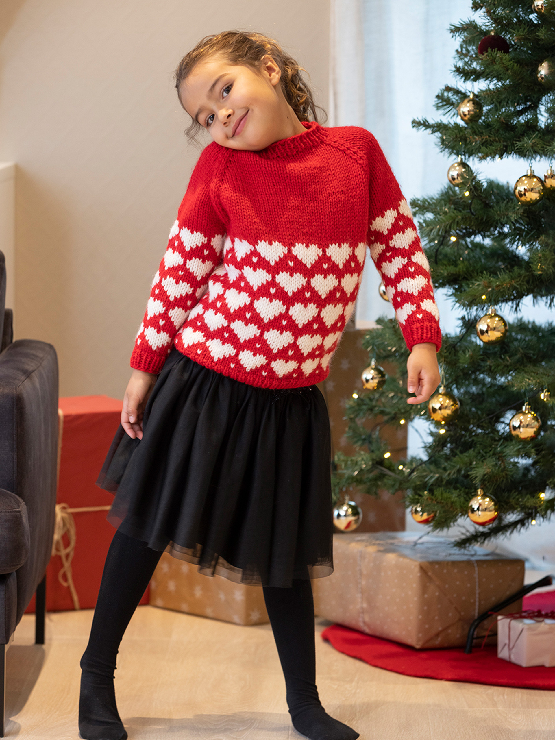 2334-20 Snøhjerte genser