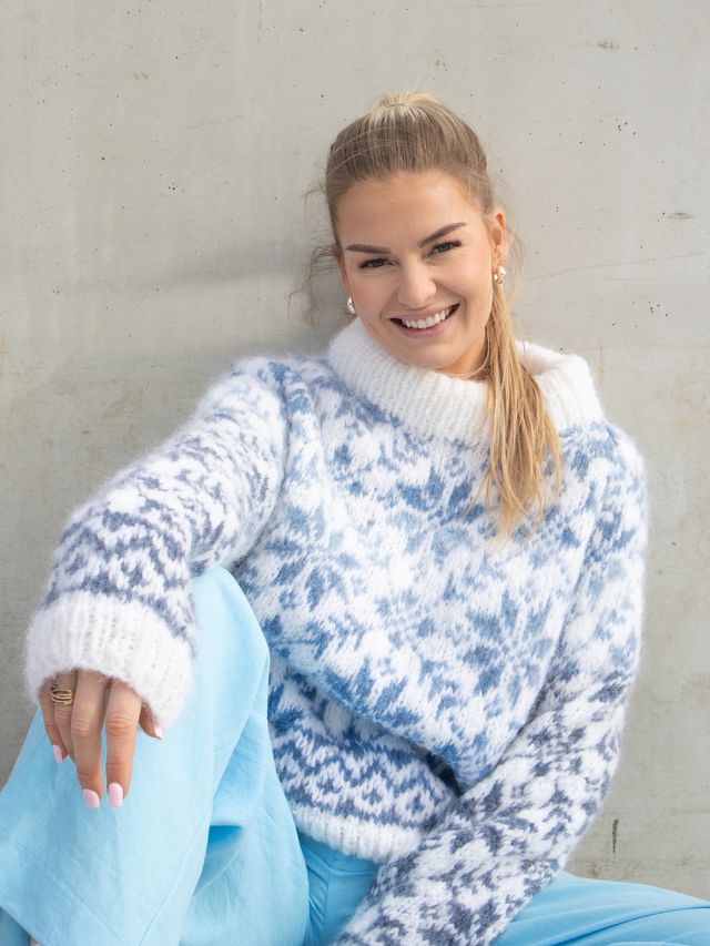 24-30 Carly genser Ocean Breeze (Mohair + Caness) M/ skinnlapp