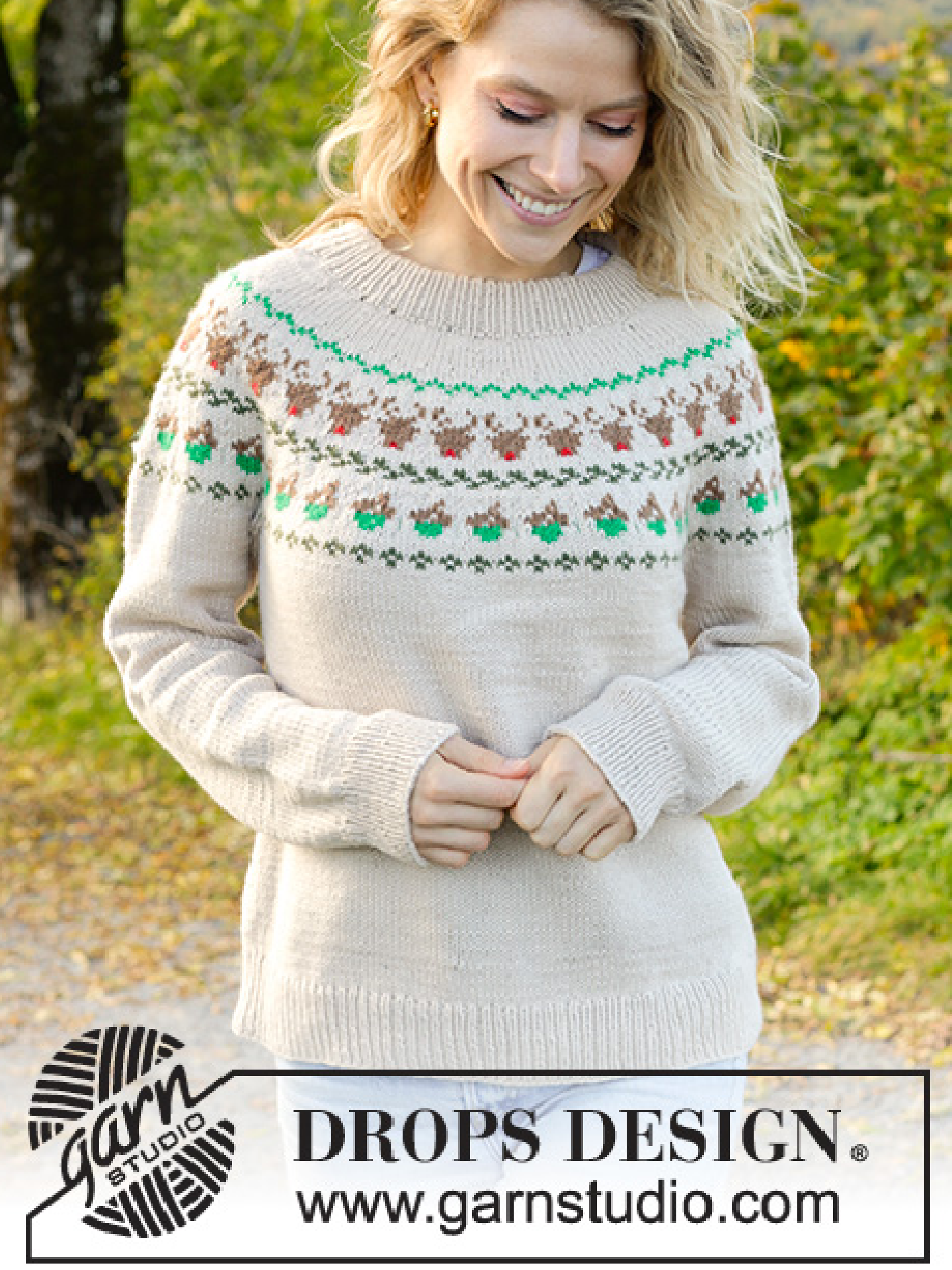 243-35 Reindeer Dance Sweater