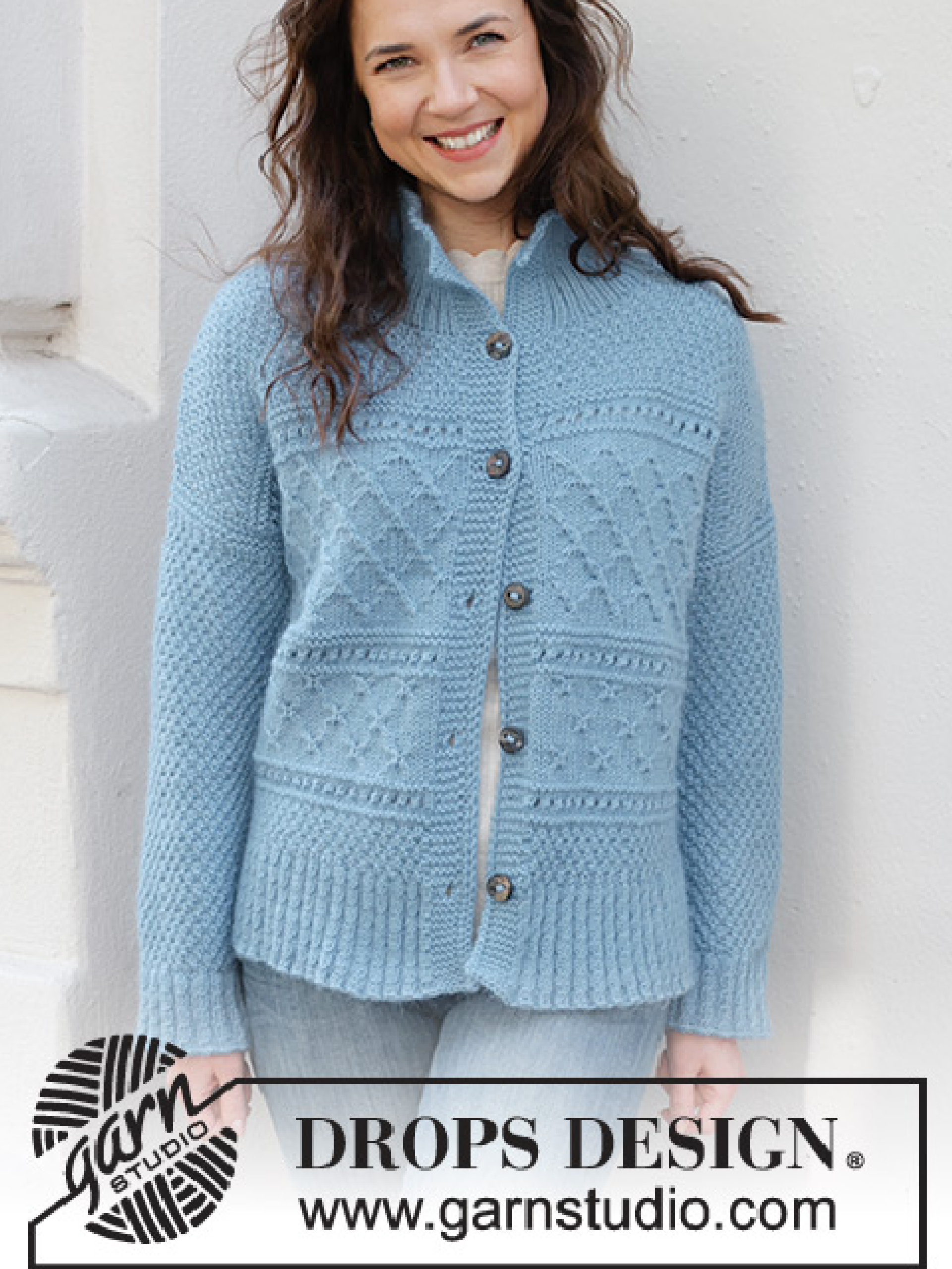 245-15 Blue Diamonds Cardigan