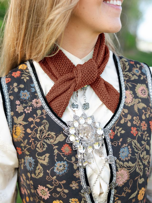 Softie scarf - Rust/Pure merino light