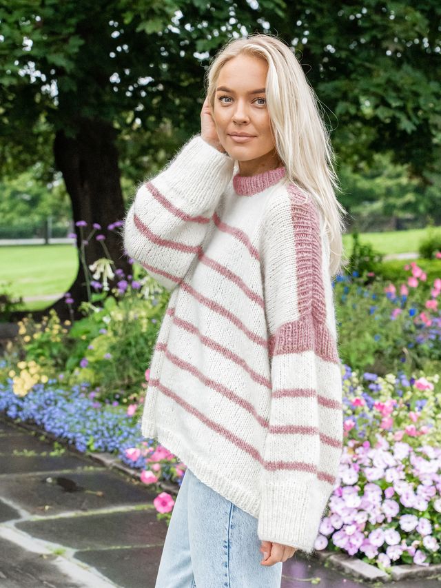 DESTINY DRIFT sweater lys gammelrosa