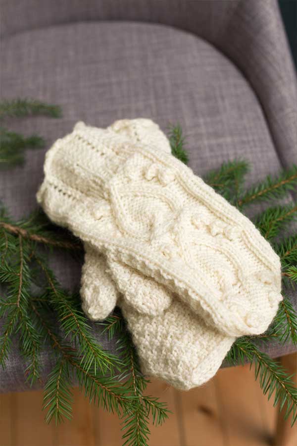 333-08 Hjertevarme votter natur