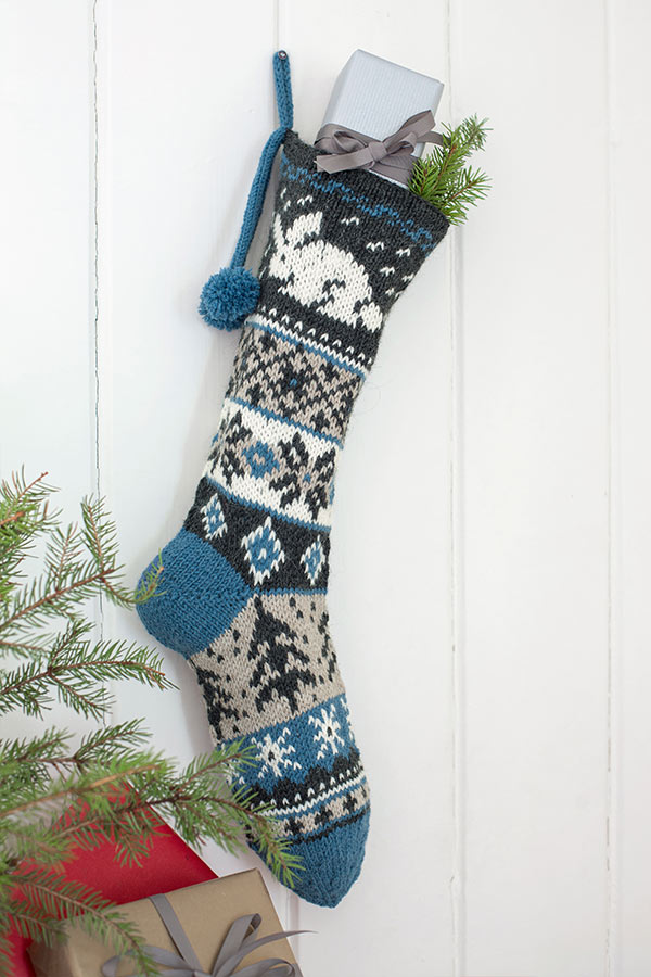 333-22 Julestrømpe kanin