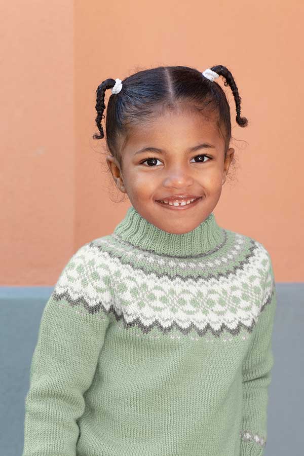 391-19 Kristine genser dus jadegrønn