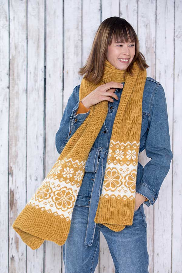 409-09 Q-Symre skjerf maisgul