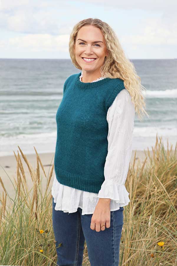 416-27 Christin vest petrol