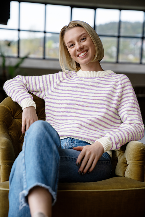 435-25f Noori genser lys lavendel