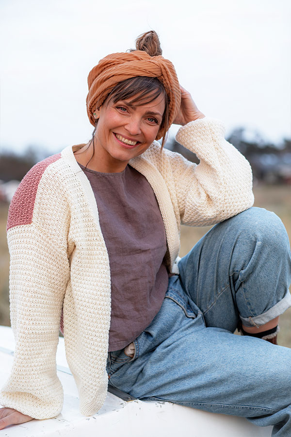 437-15 Vilja cardigan hvit