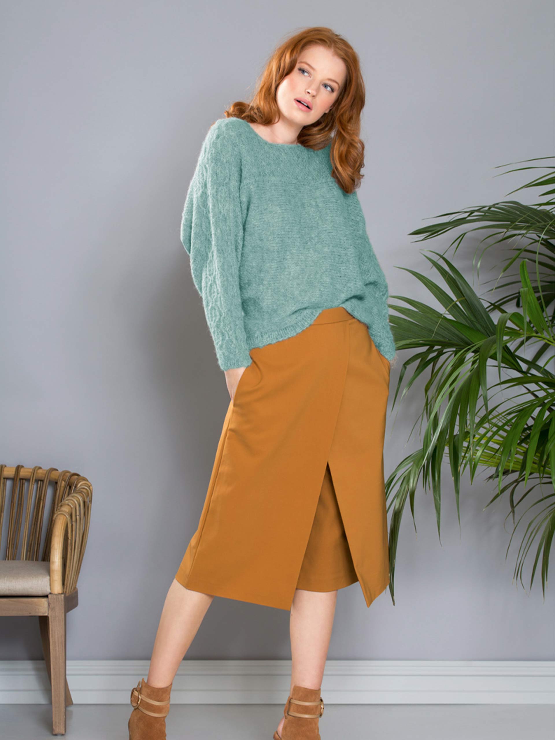 48-03 Bergflette genser sjøgrønn