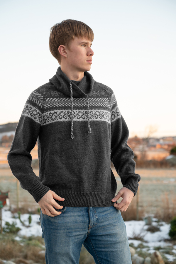 MIGUEL genser mørk grå