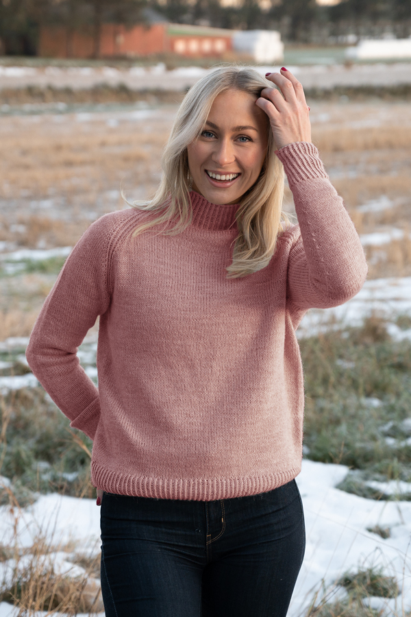 LARA genser gammelrosa