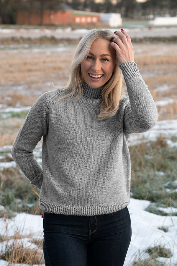 LARA genser gråmelert