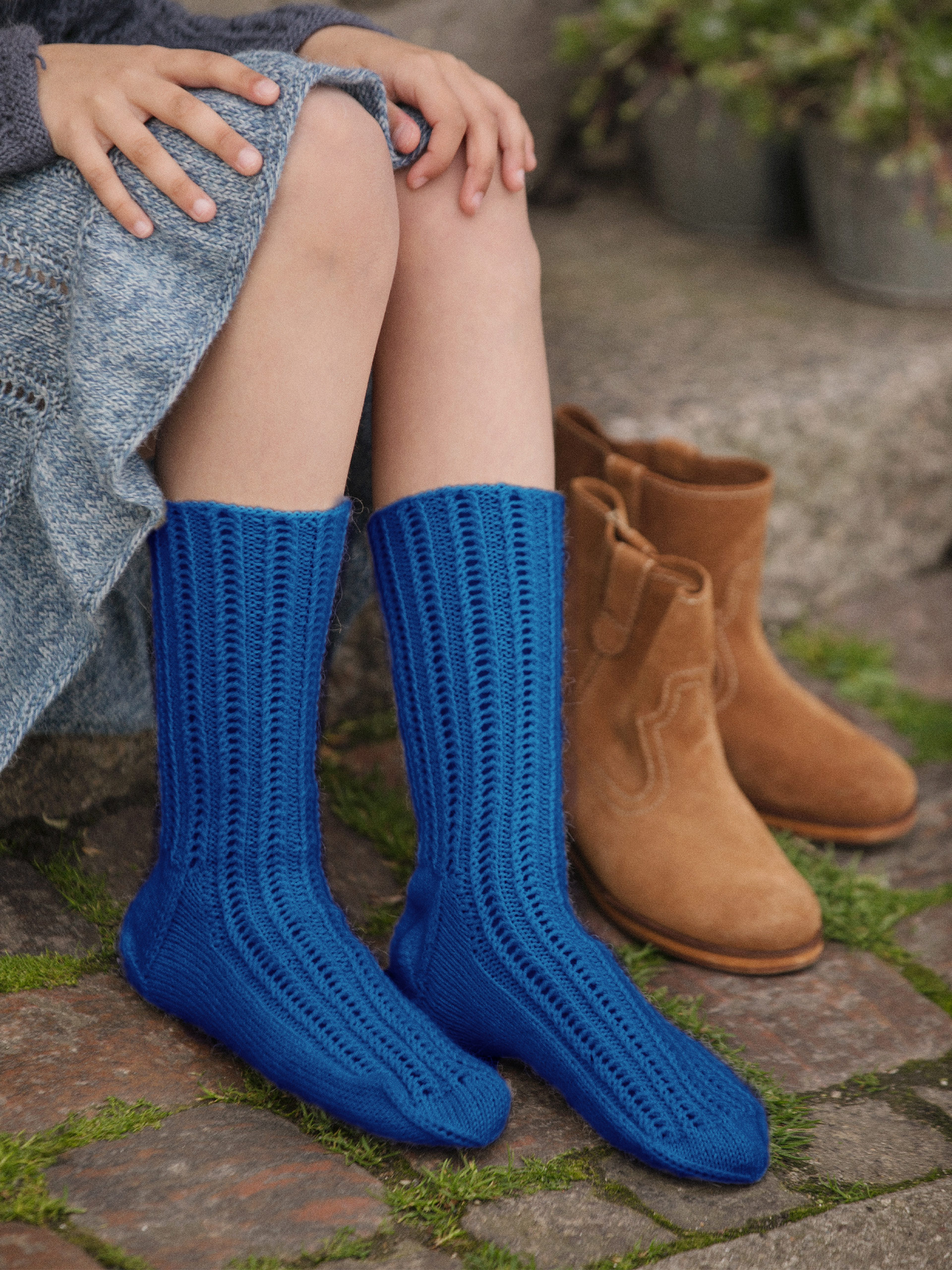 69-14 Nilla sokker kongeblå