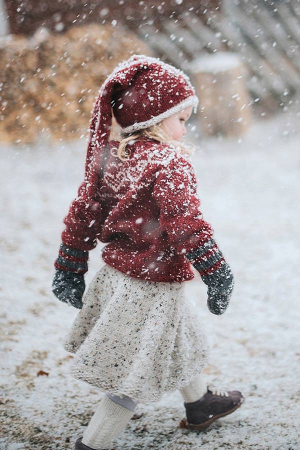 73-02 Hjertegenser barn dyp rød