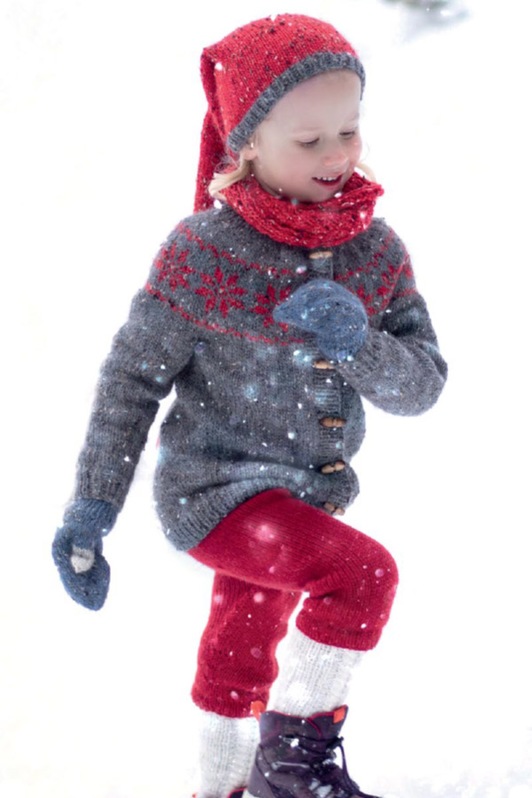 73-14 Stjernejakke barn mørk grå