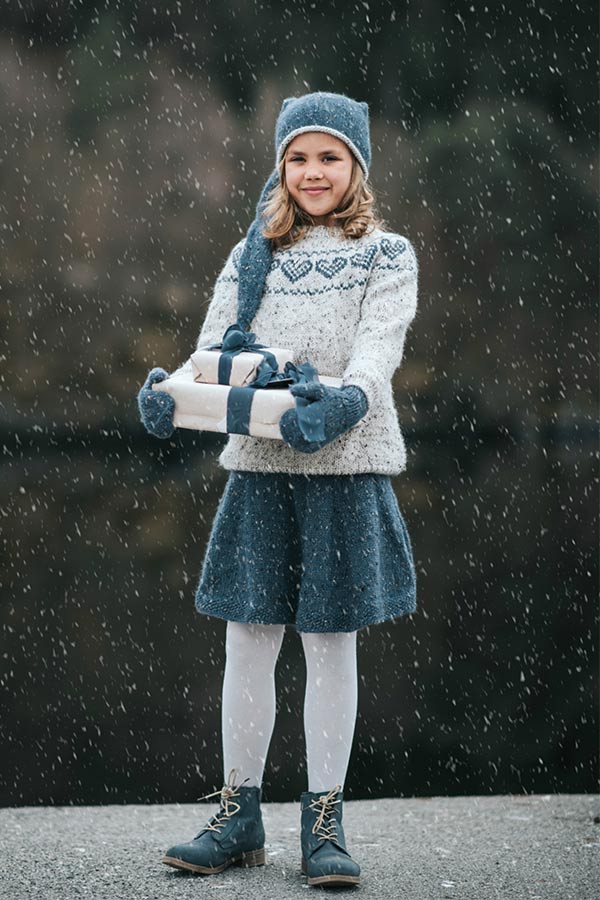 73-28 Snurreskjørt barn blå