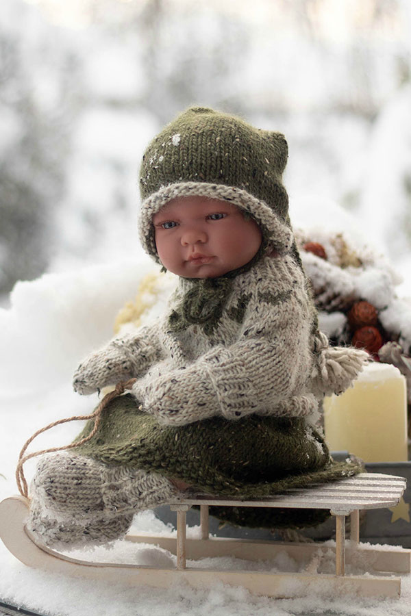 73-33 Adventsdrøm dukketøy grønn