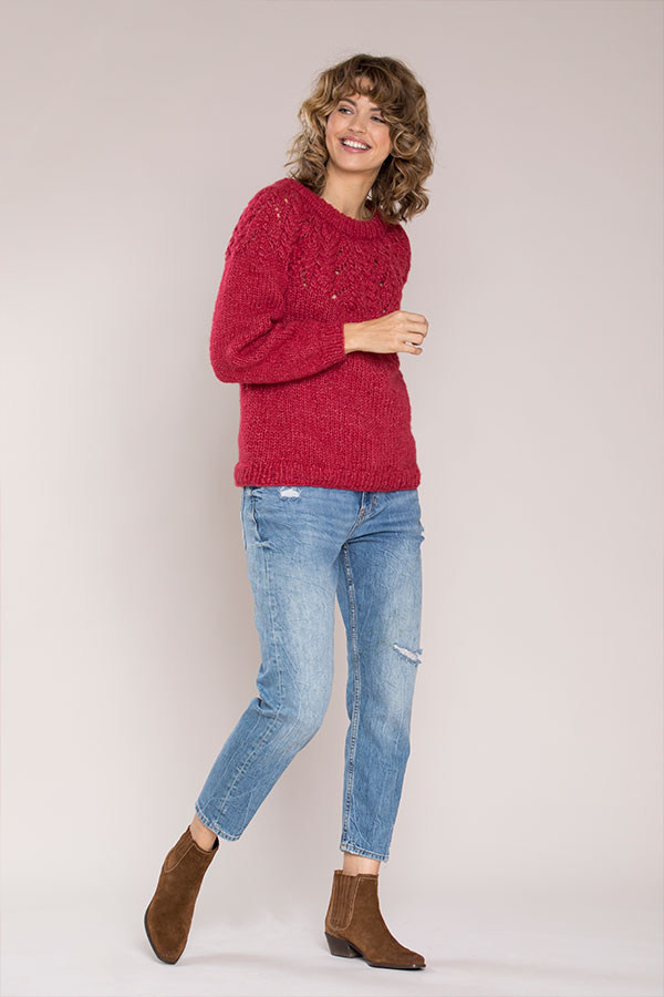 75-08 Randi genser rød