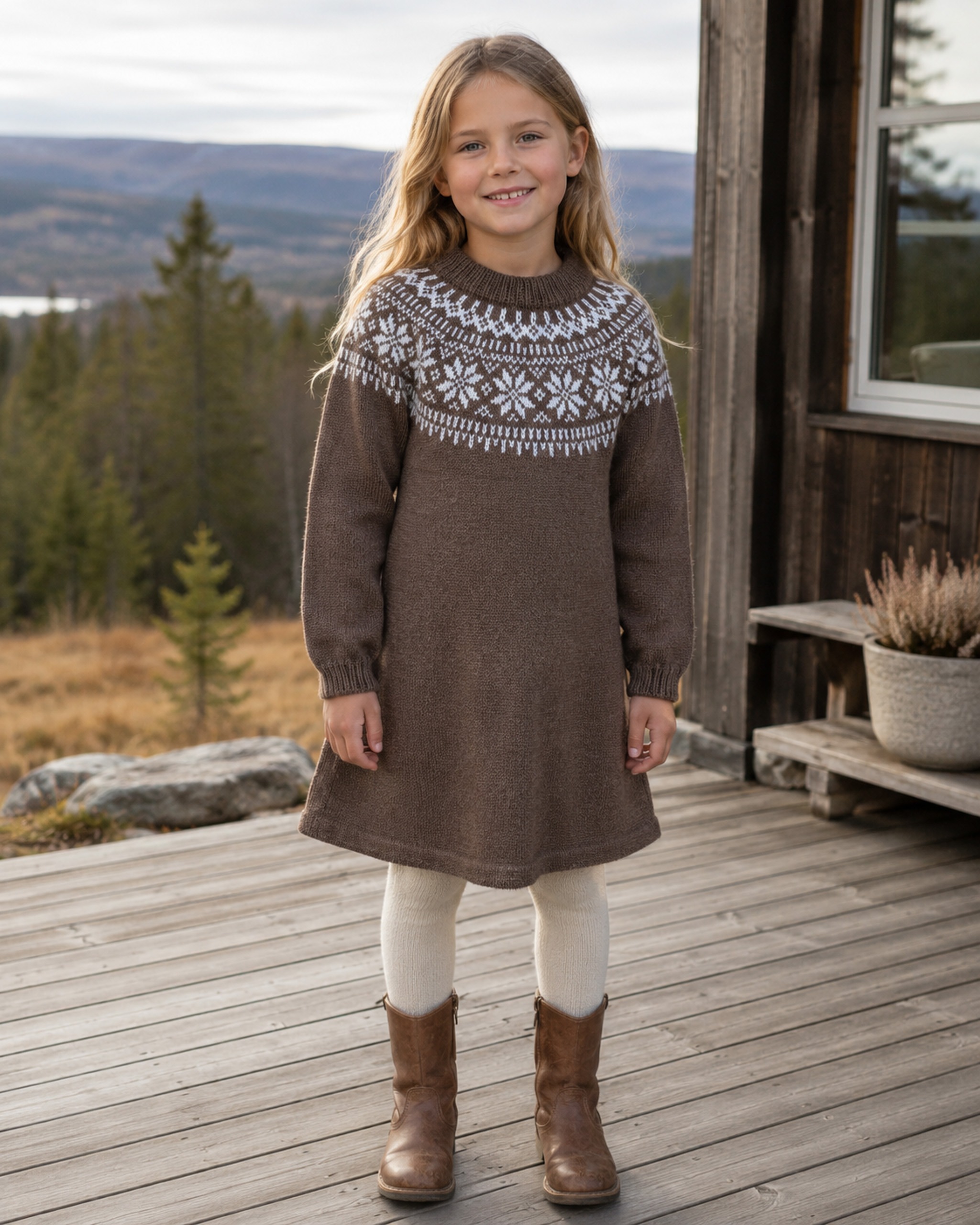 621MS-29b Chunky Selbu Kjole