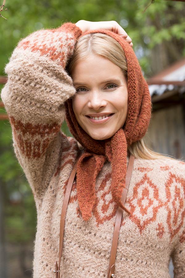 80-08 Joanna headscarf rust