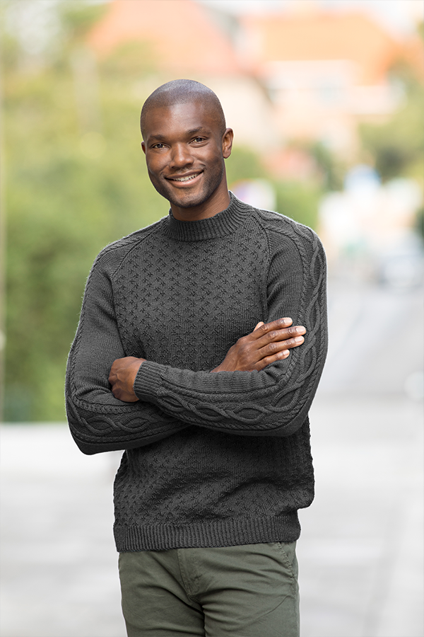 99-05a Augustin genser mørk grå