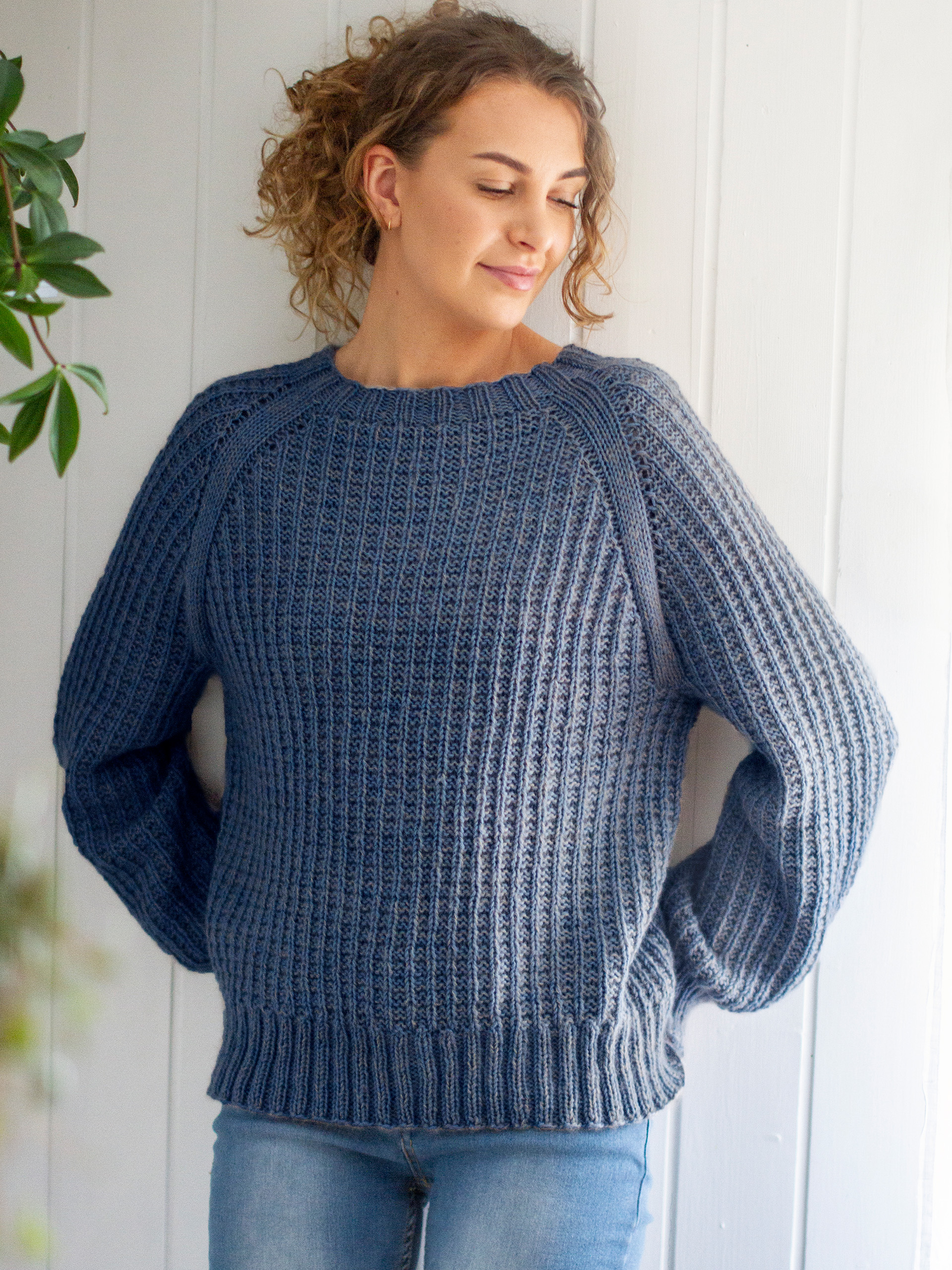 ØYENTRØST genser denim melert