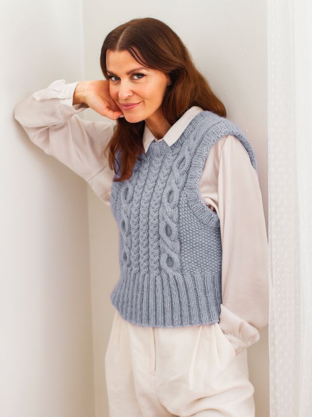 ADAGIO vest lys blå