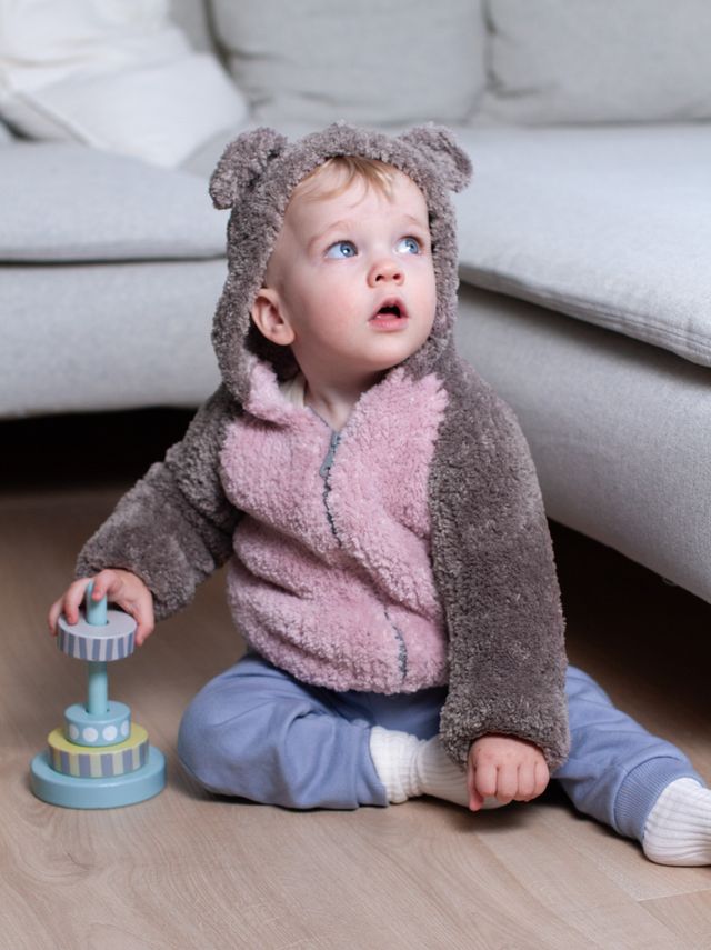 24024-F Bamse jakke gammelrosa