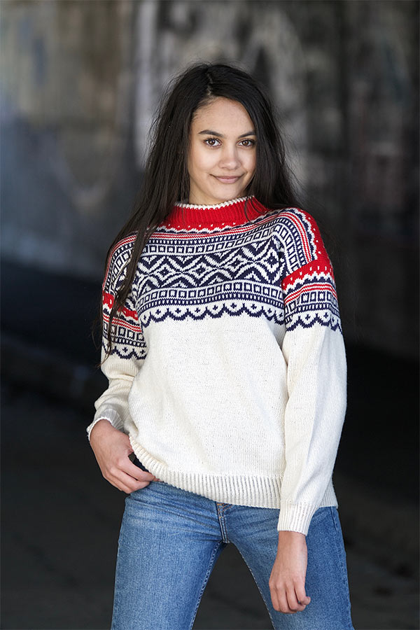 HEDVIG Hvit - Marine