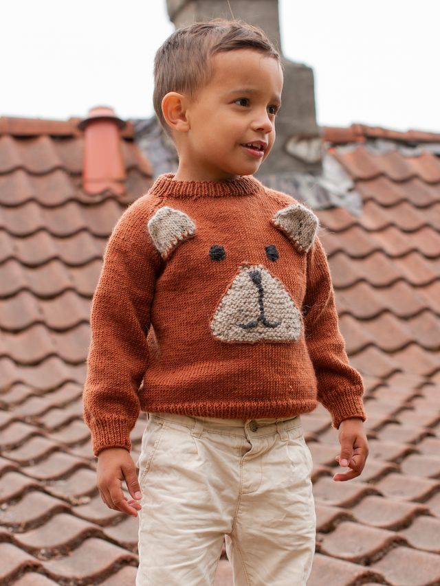 BJØRNAR genser rustbrun