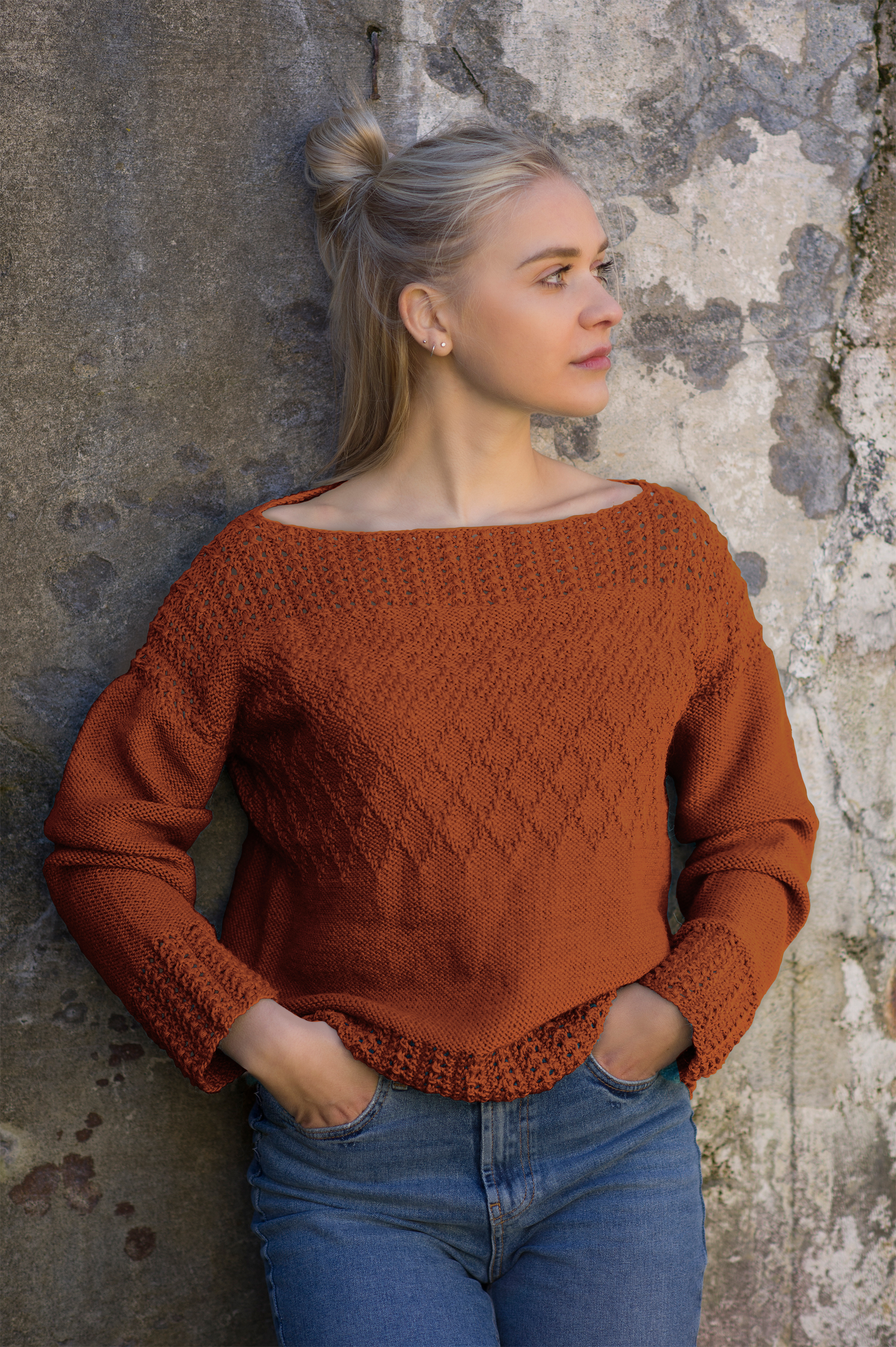 Blix genser rustbrun