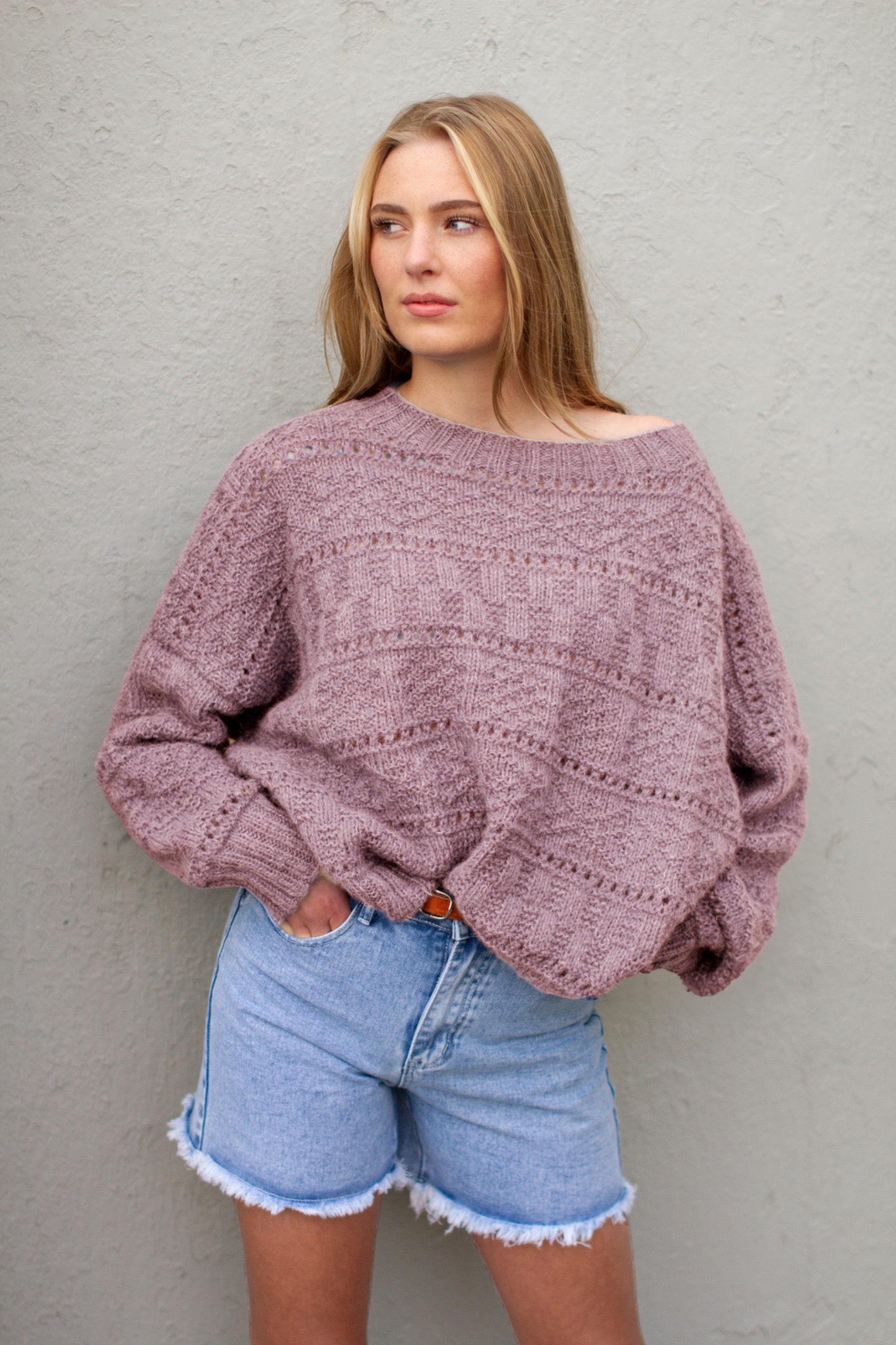 BROOKE genser dus grålilla