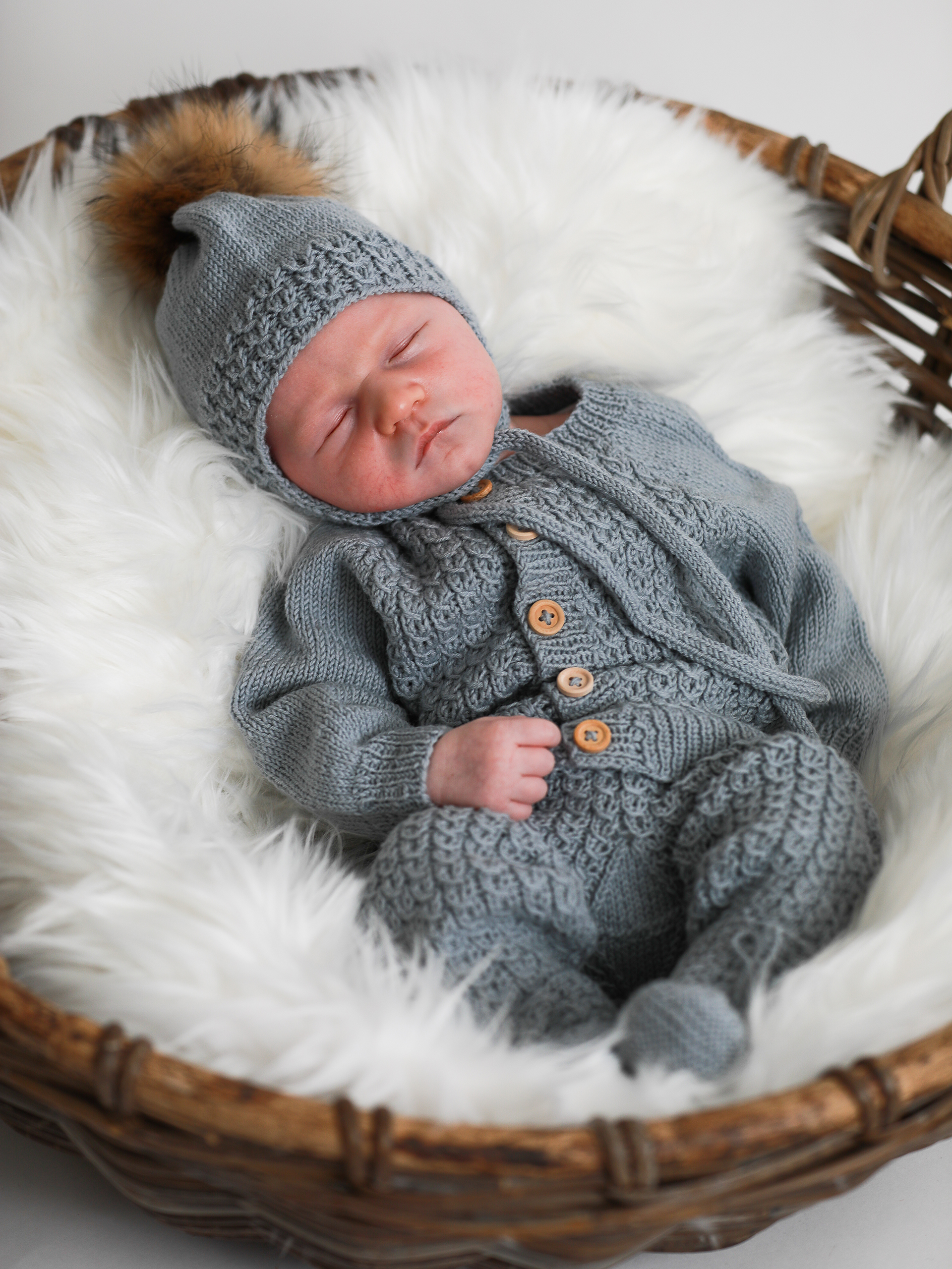 Bysse jakkesett lys blågrå