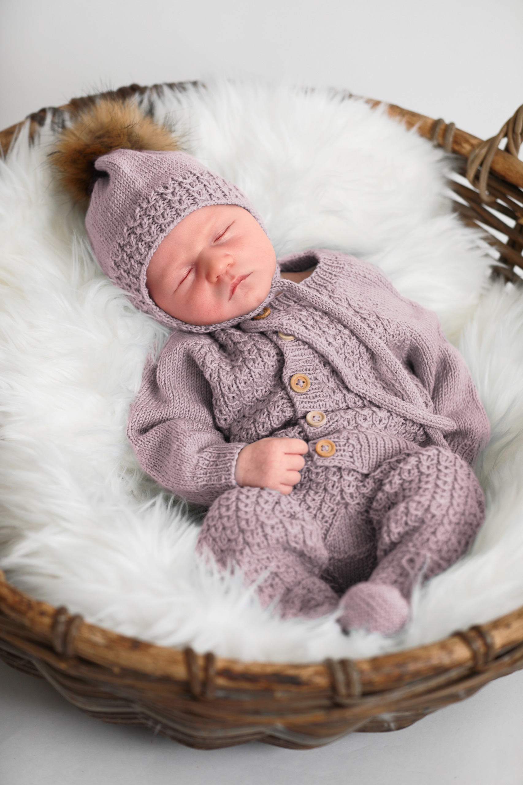 Bysse jakkesett støvet rosa