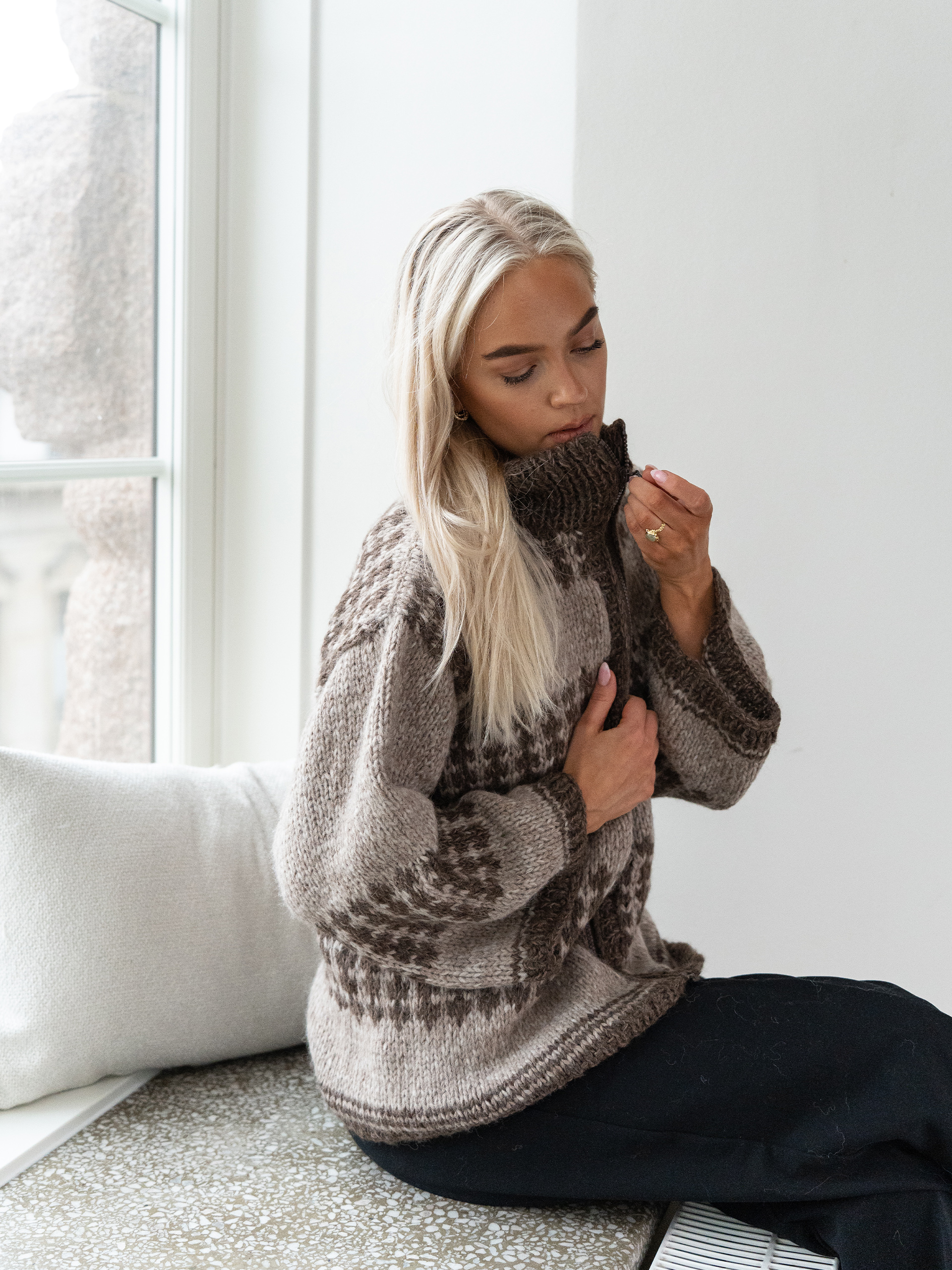 CHARLIE SAGA jakke beige/brun