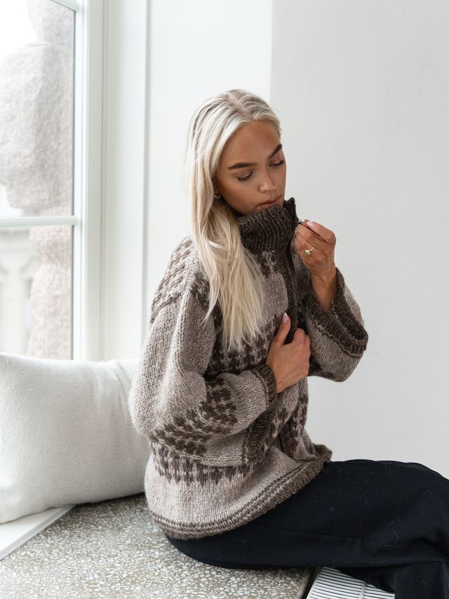 CHARLIE SAGA jakke beige/brun