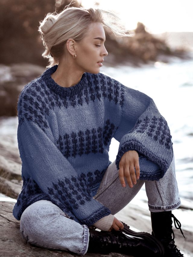 CHARLIE SAGA genser denim