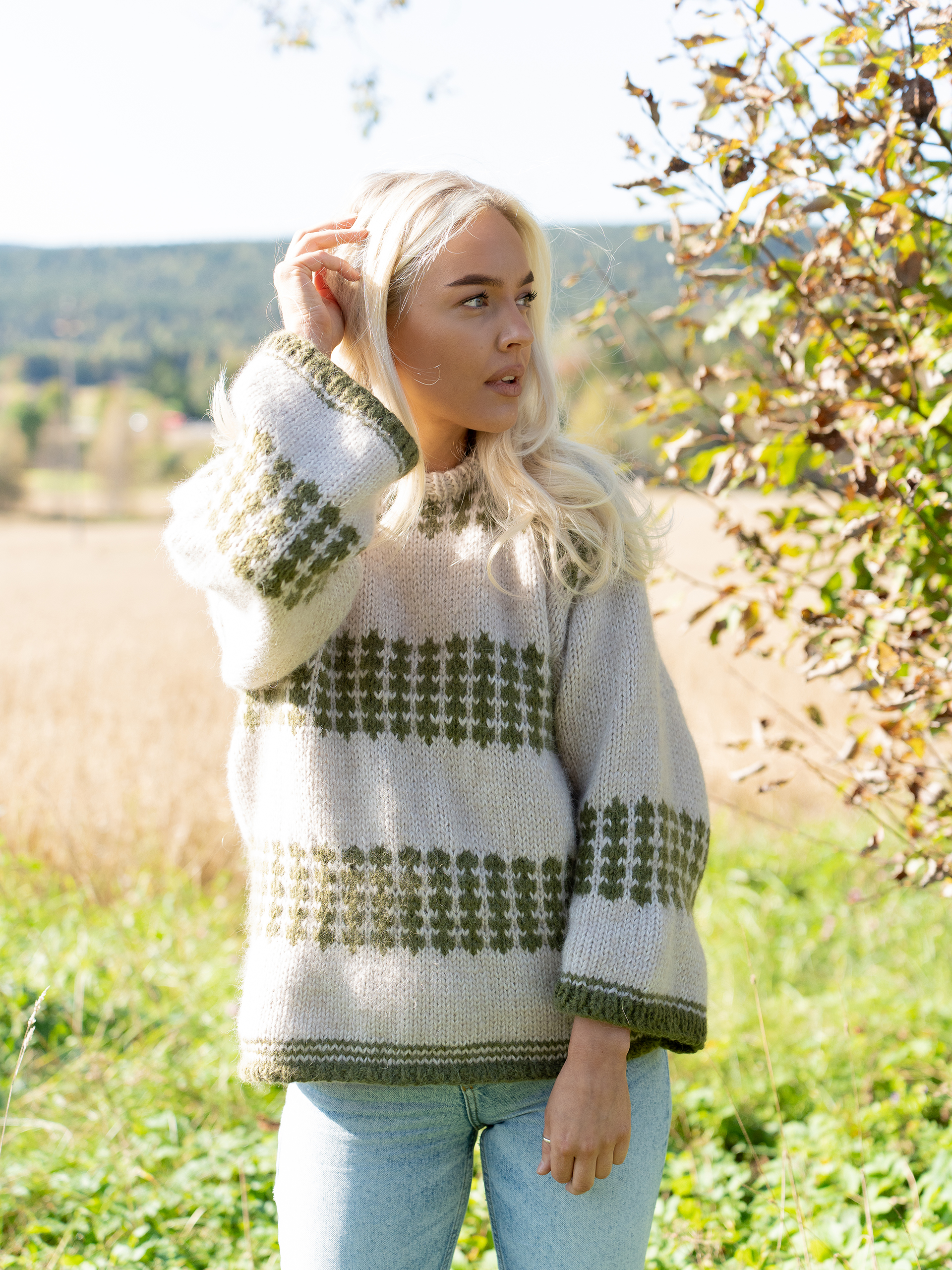 CHARLIE SAGA genser grønn