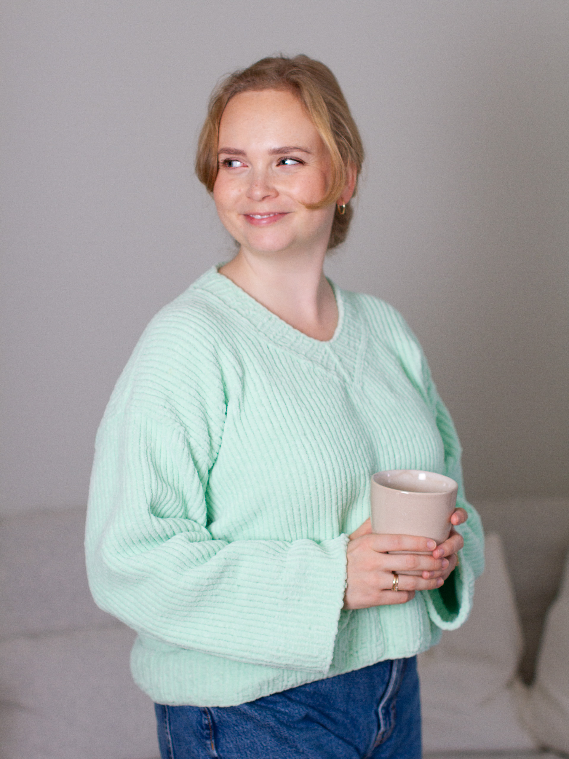 24024-D Chill genser - Mint