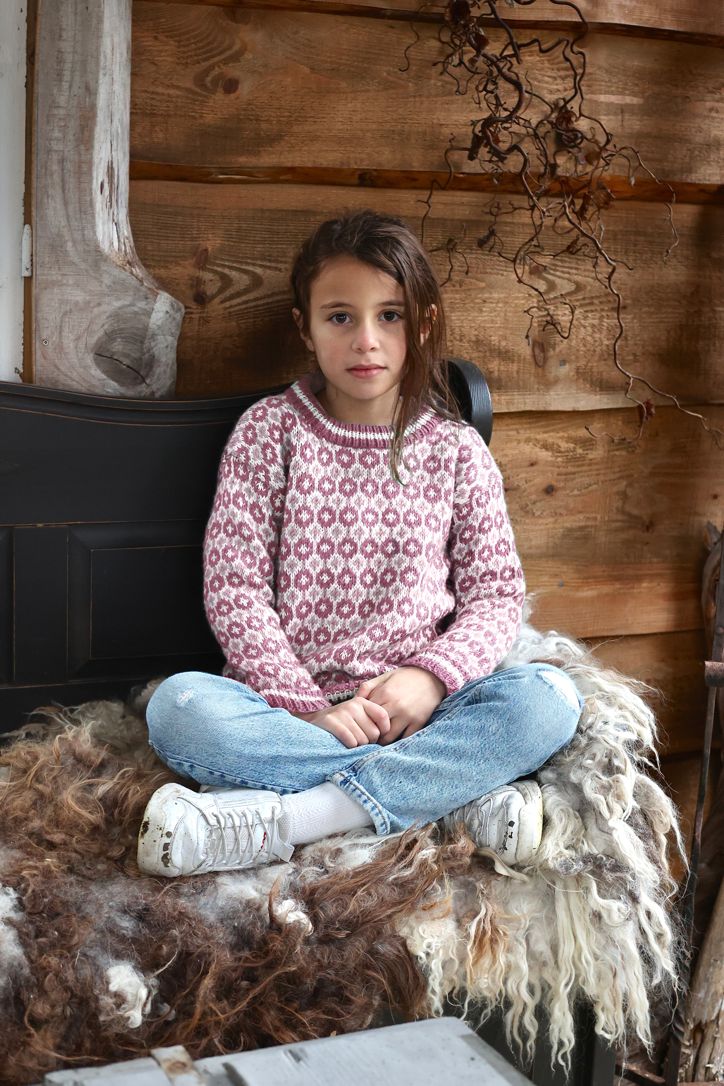 SVALASTOG mini dus grålilla M/ skinnlapp