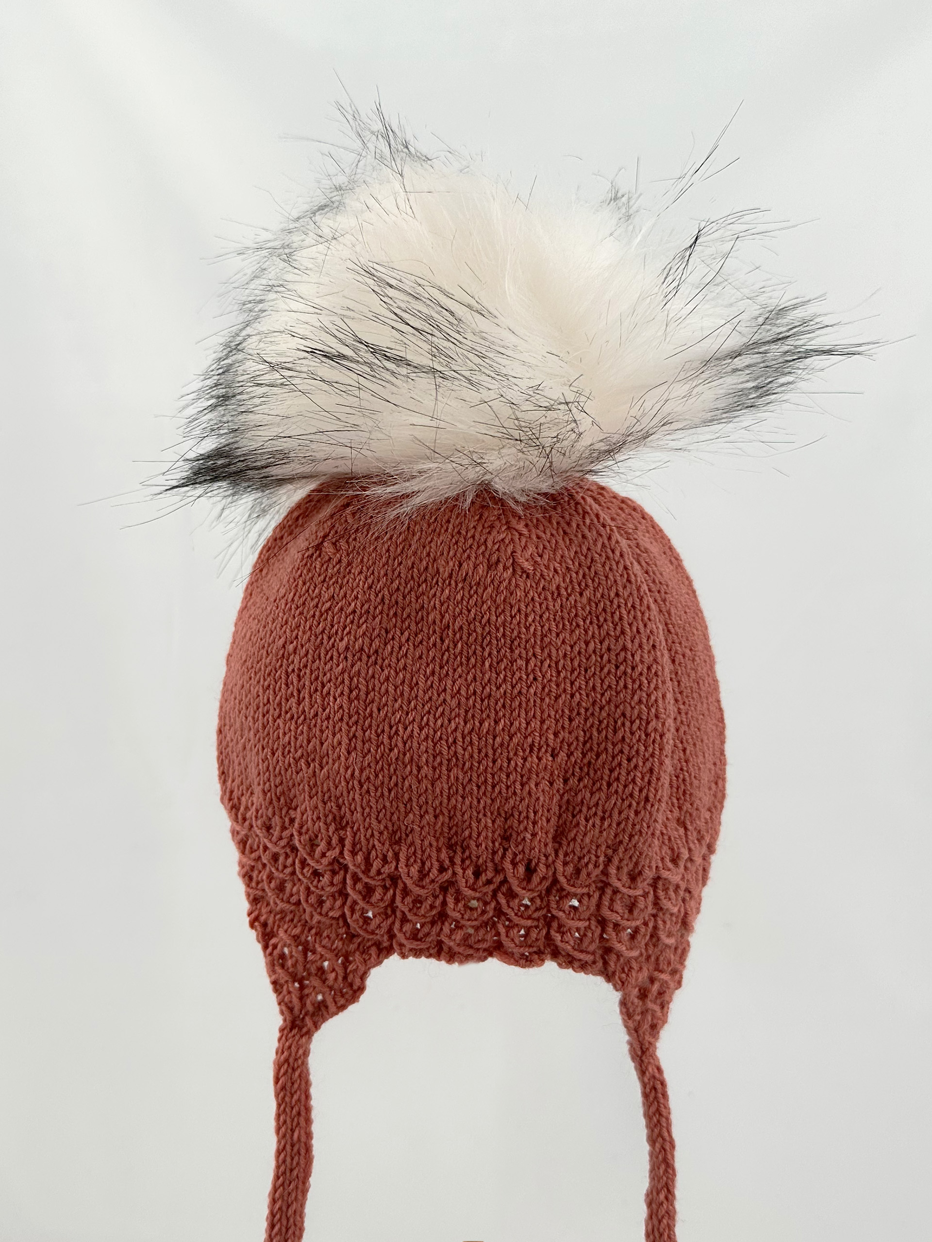 Pom-pom, Akryl, 9-11cm, Hvit/Svart