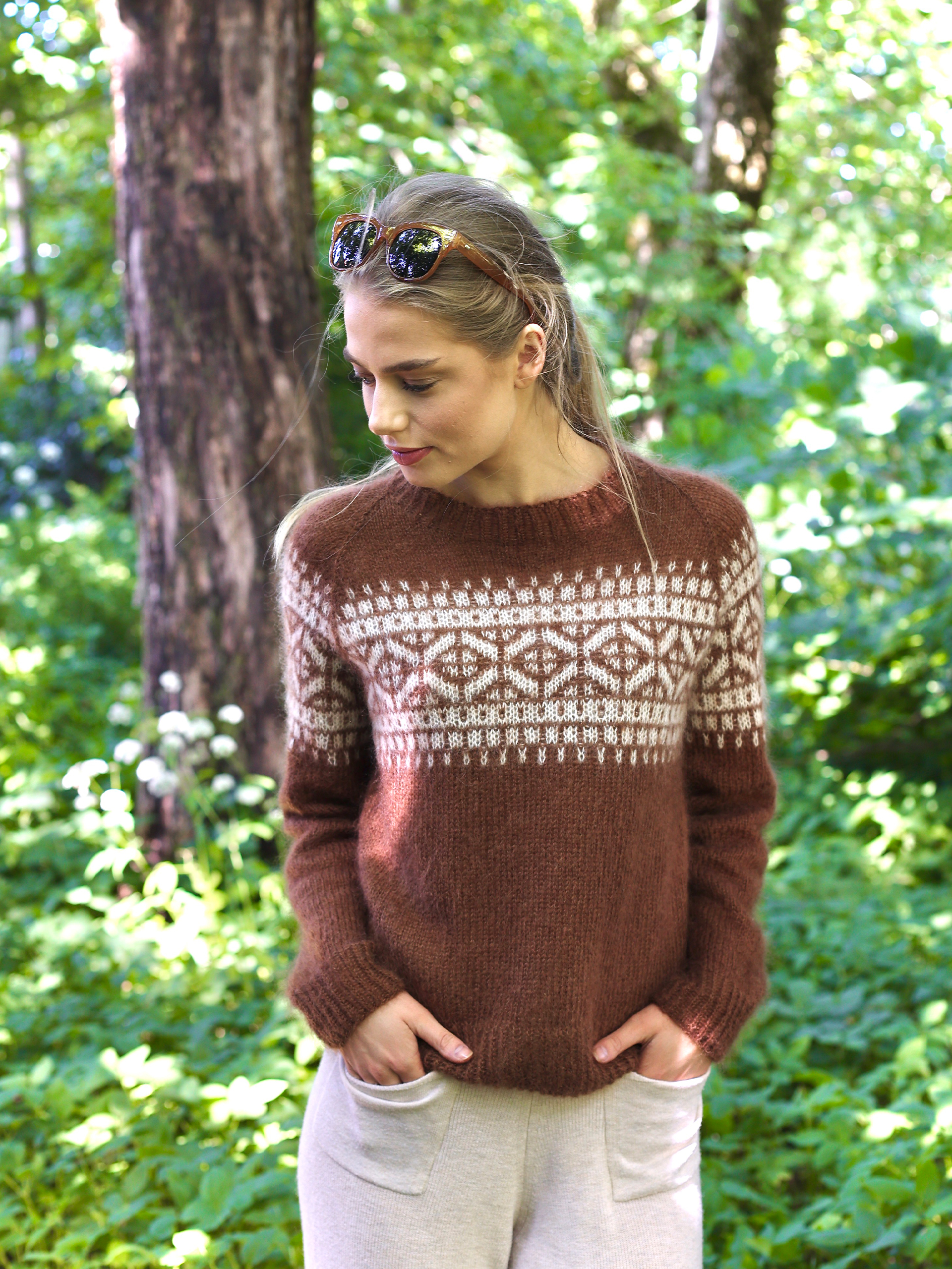 DUSTY genser sjokolade