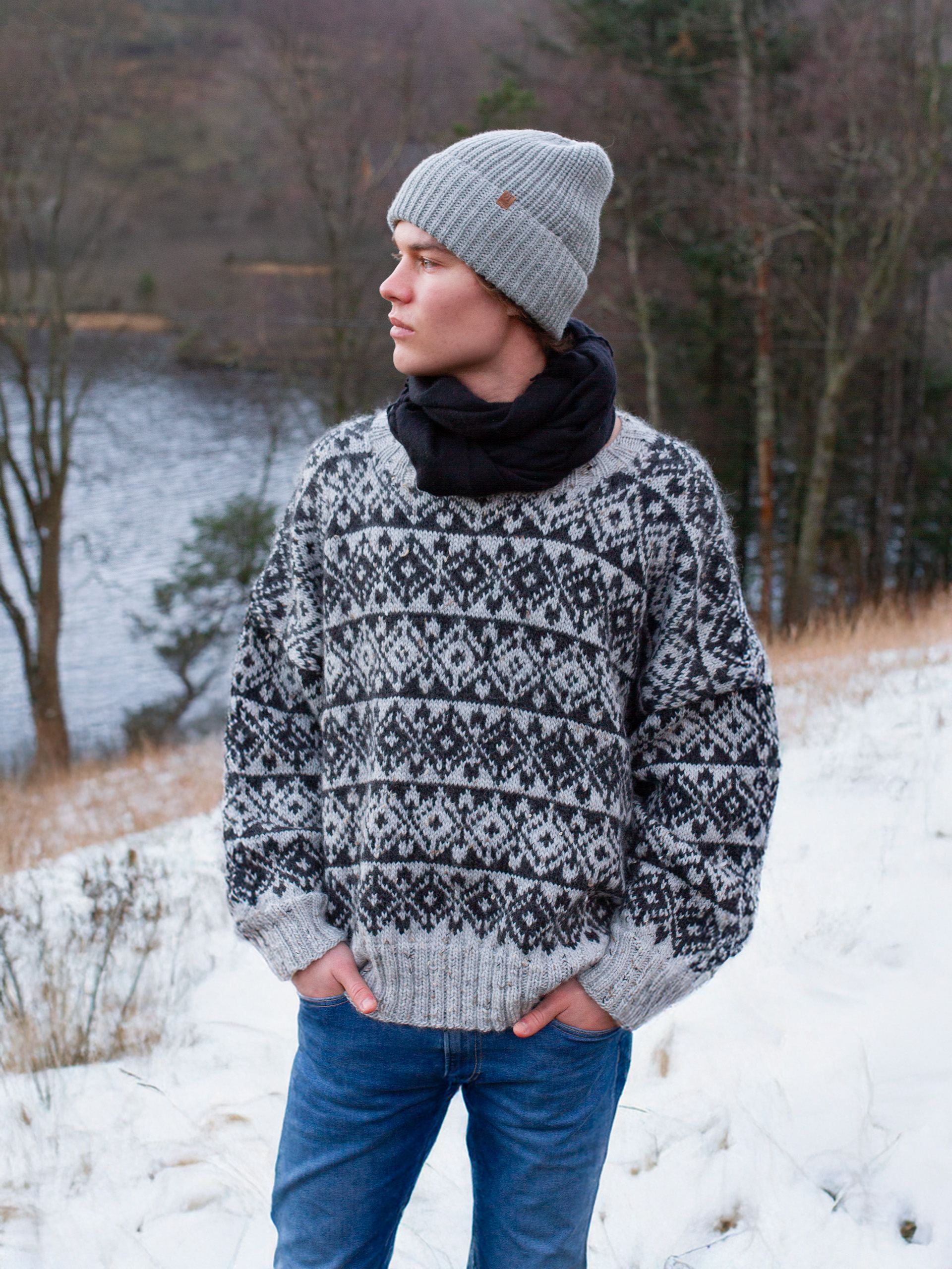 521K-12 FAGERLAND genser herre