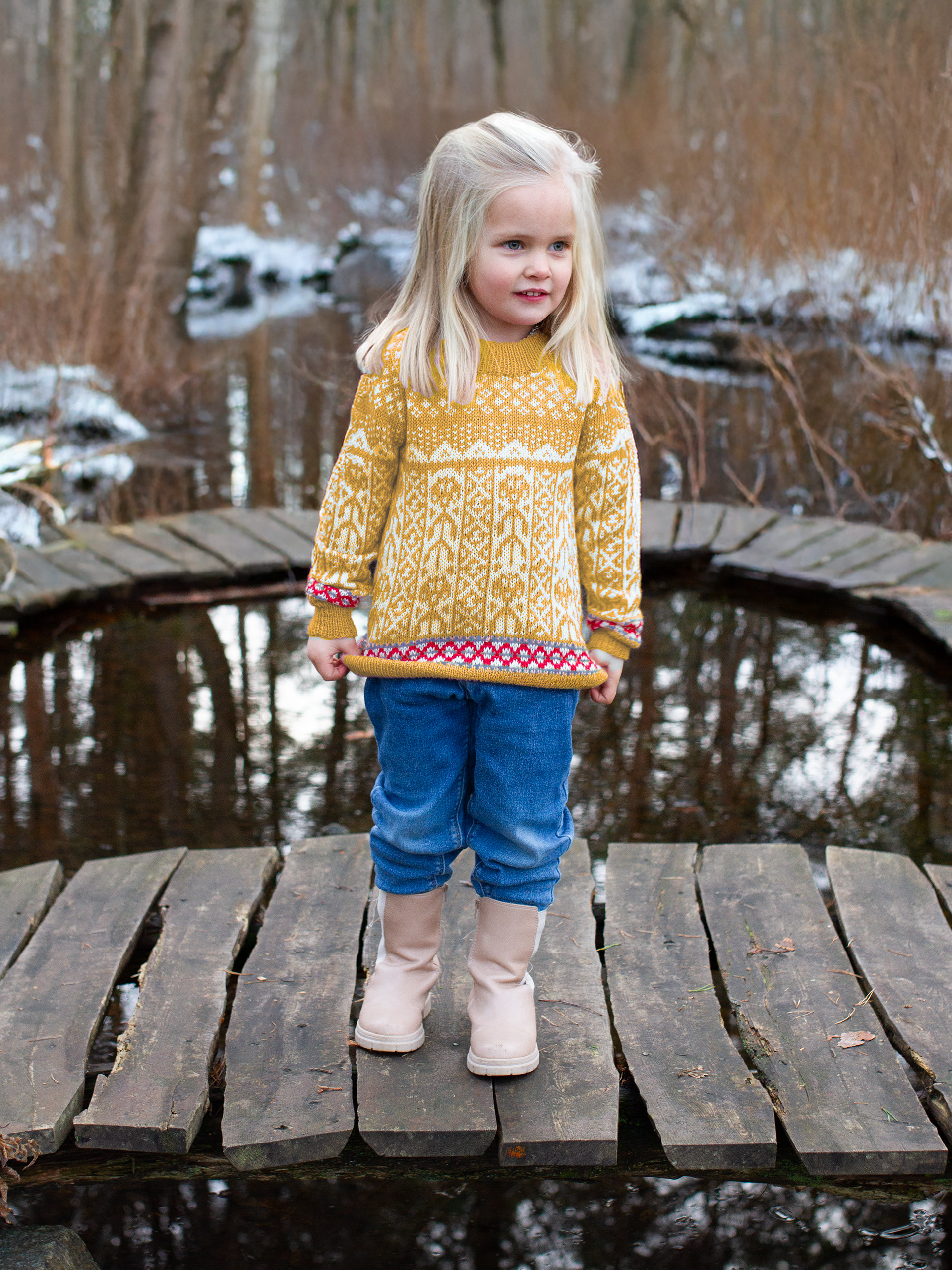 521K-08d FLÅM genser mini